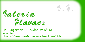 valeria hlavacs business card